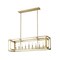 Z-Lite Easton Linear Chandelier, 9-Light, 13 In.W x 44 In.L x 13 In.H, Rubbed Brass/Rubbed Brass 3038-9L-RB - alternate 2